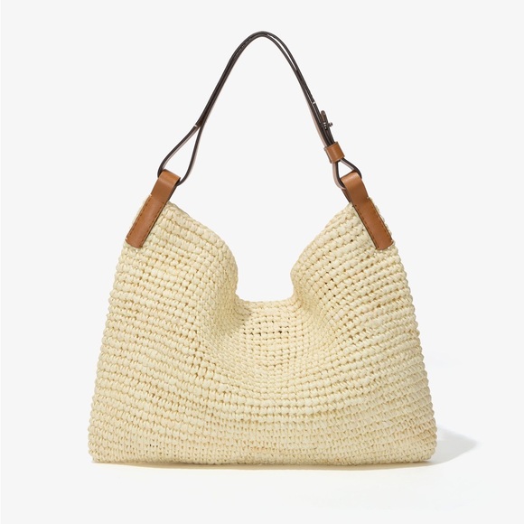 Proenza Schouler White Label The Minetta Raffia Bag, Ivory - Picture 3 of 5